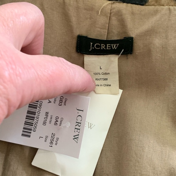 NWT J Crew Tea Dyed Floral Cargo Utility Jacket - Picture 6 of 7